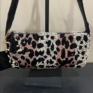 Made In India | Leopard Beaded Shoulder Bag 🐆🤎